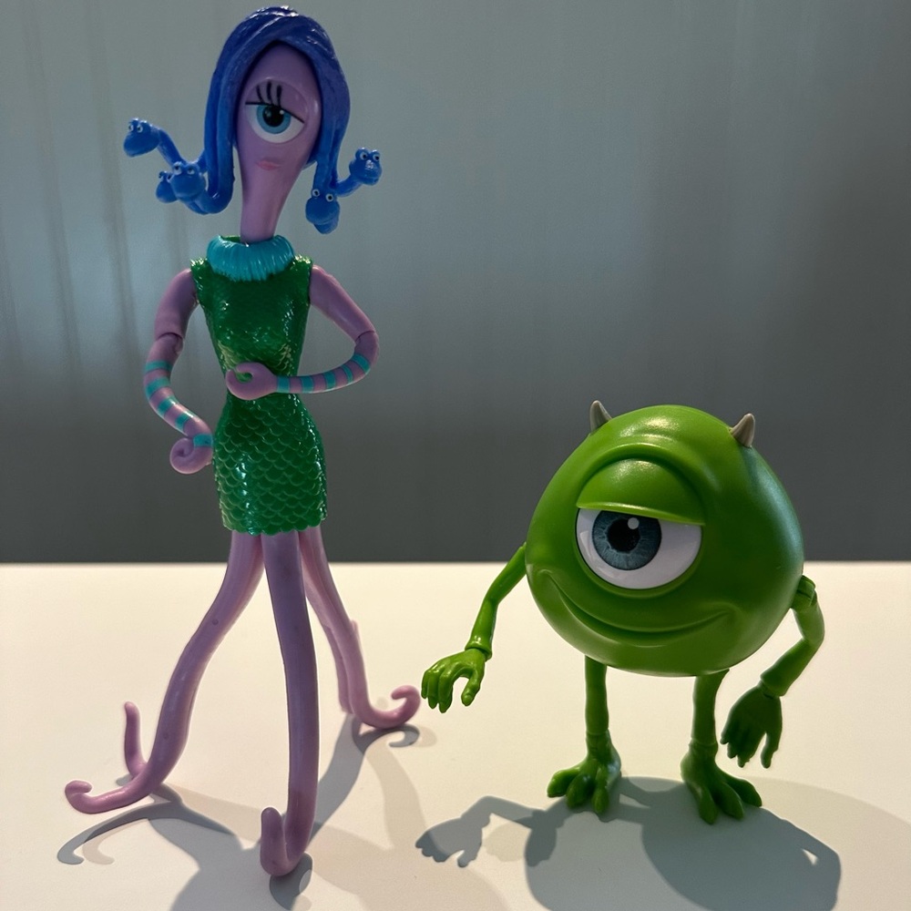 Mike and Celia Pixar figures